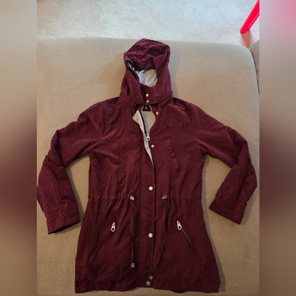 Burgundy Casual Jacket - Picture 3 of 11